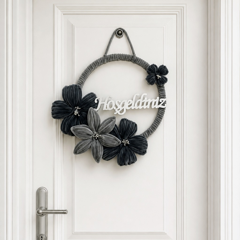 Gri Lilyum Kapı Süsü
